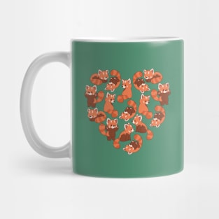 red panda heart Mug